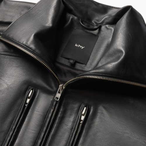 9 FAUX LEATHER COAT DETAIL 0619