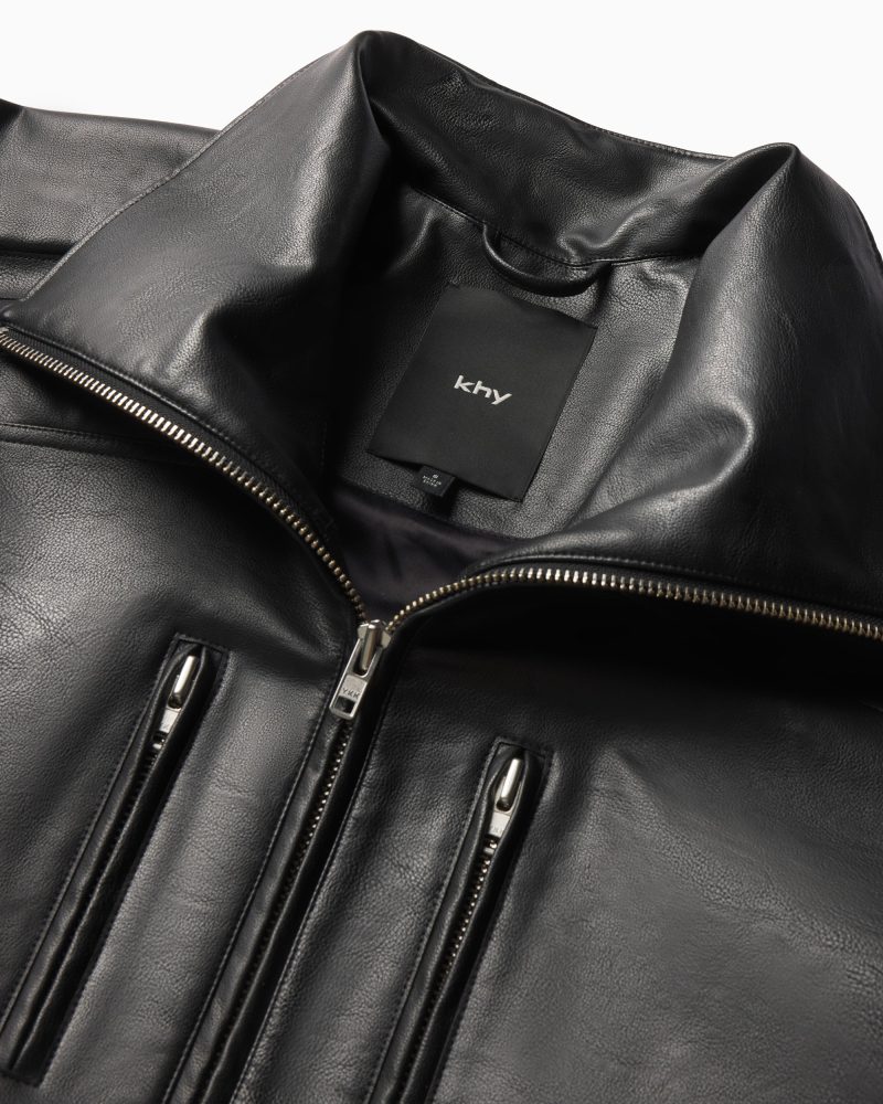 9 FAUX LEATHER COAT DETAIL 0619