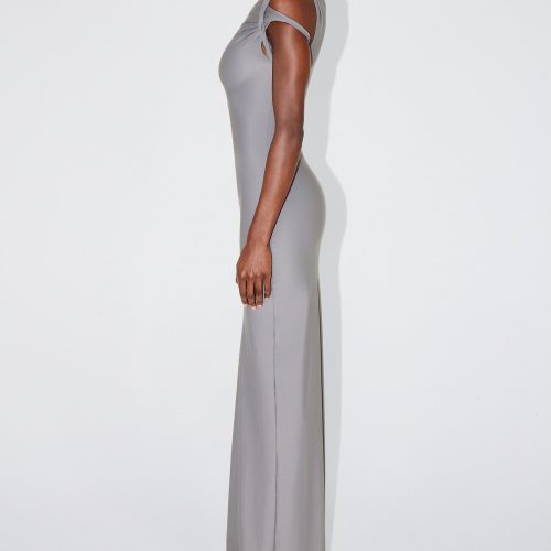 AMINA SLEEK TWIST MAXI DRESS STEEL GREY SLEEK 0007 93e1c9bf 04fe 498a a1a5 f50a91b32476