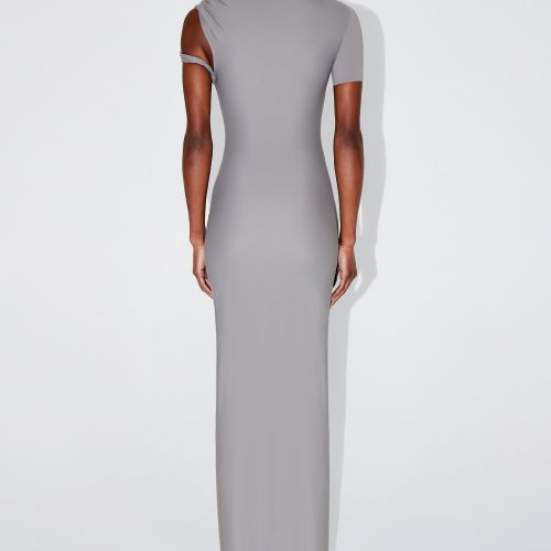 AMINA SLEEK TWIST MAXI DRESS STEEL GREY SLEEK 0015 34f37a13 8126 492d aa11 61fe10eb2429