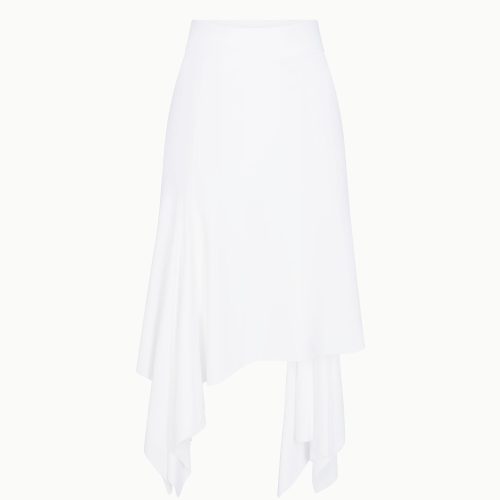 ASYMMETRICAL SKIRT NYLON WHITE F