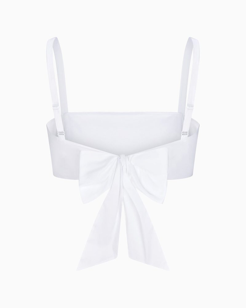 BRALETTE POPLIN WHITE B