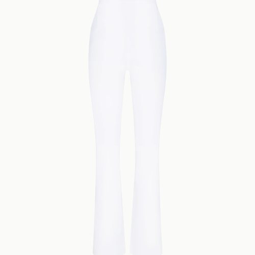 CUT OUT FOLDOVER PANTS NYLON WHITE B