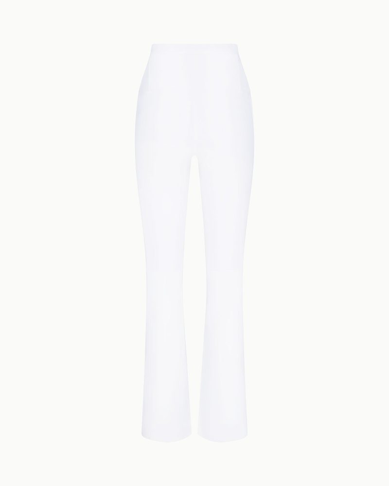 CUT OUT FOLDOVER PANTS NYLON WHITE B