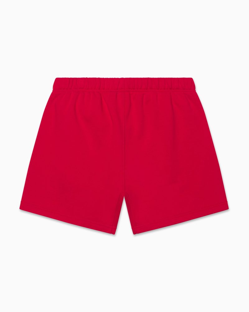 FLEECE BASKETBALL SHORT RED B