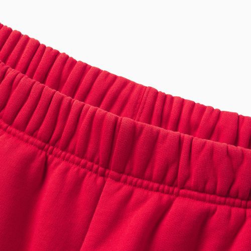 FLEECE BASKETBALL SHORT RED D1