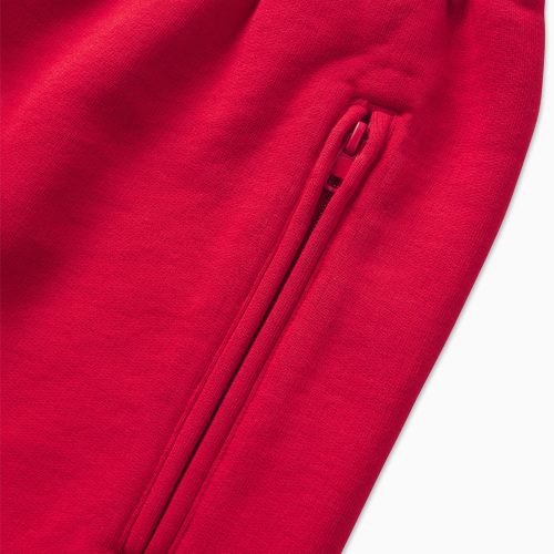 FLEECE BASKETBALL SHORT RED D2