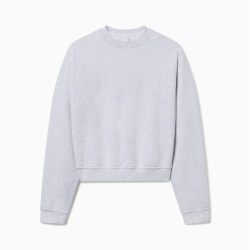 FLEECE CREW PULLOVER GREY 1