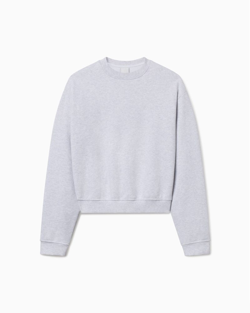 FLEECE CREW PULLOVER GREY 1