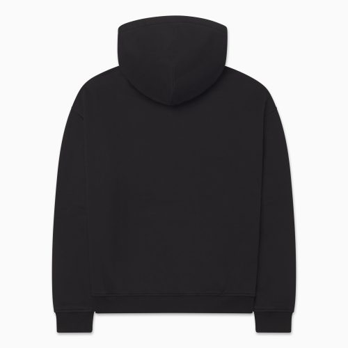 FLEECE OVERSIZED HOODIE BLACK B