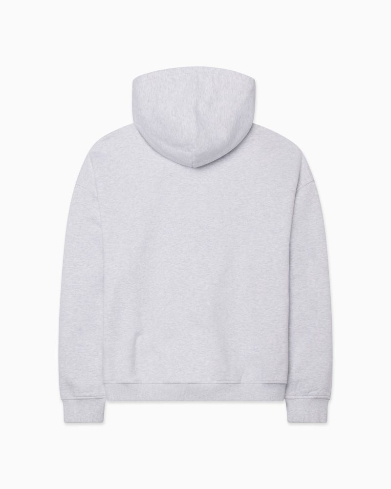 FLEECE OVERSIZED HOODIE GREY B