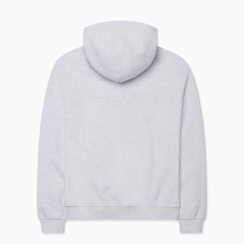 FLEECE OVERSIZED ZIP HOODIE GREY B