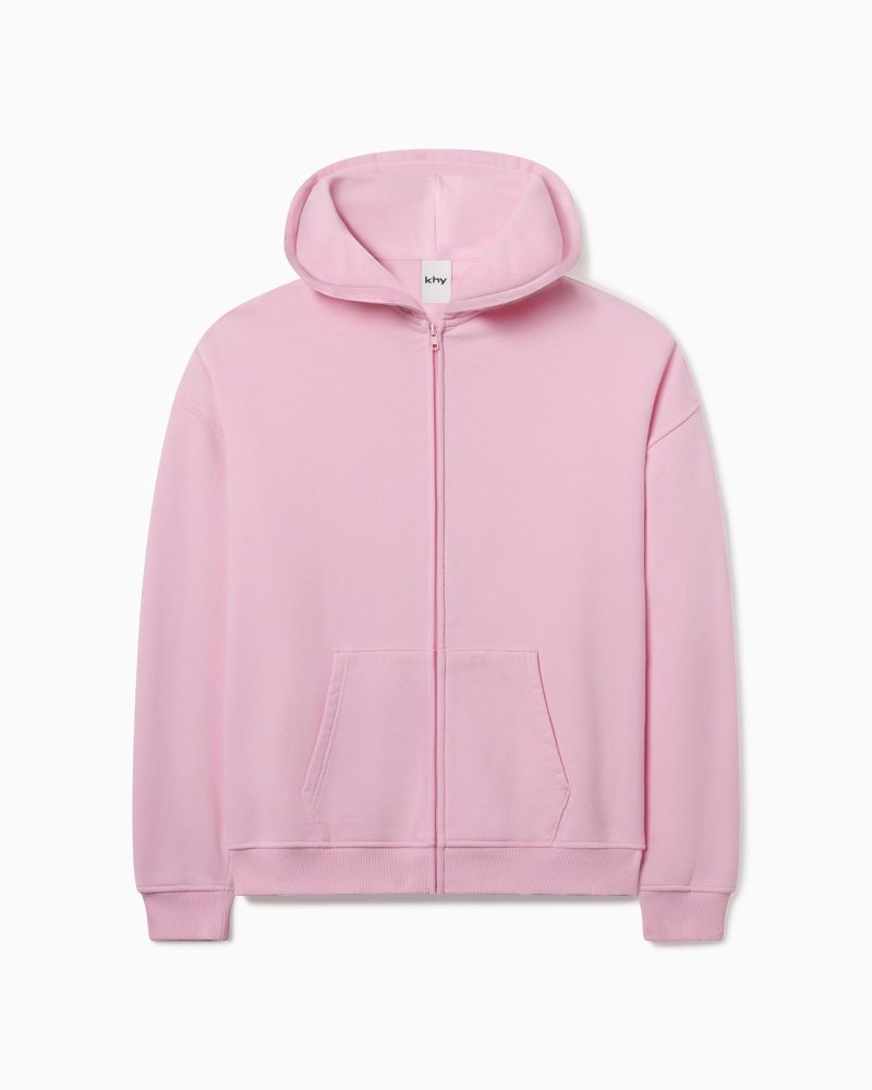 FLEECE OVERSIZED ZIP HOODIE PINK F e456968b 874c 4dee b8cd e1d9052bacfa