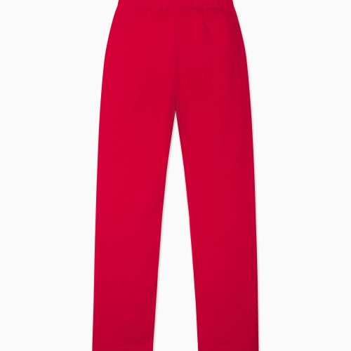 FLEECE STRAIGHT LEG SWEATPANT RED B