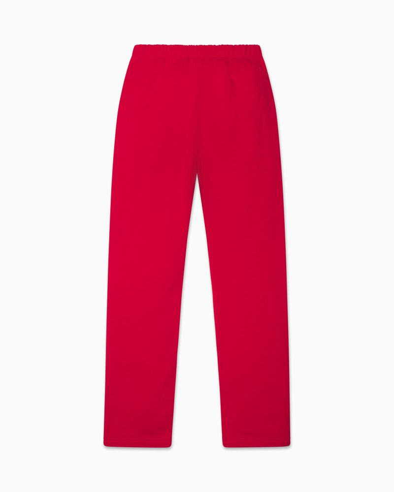 FLEECE STRAIGHT LEG SWEATPANT RED B