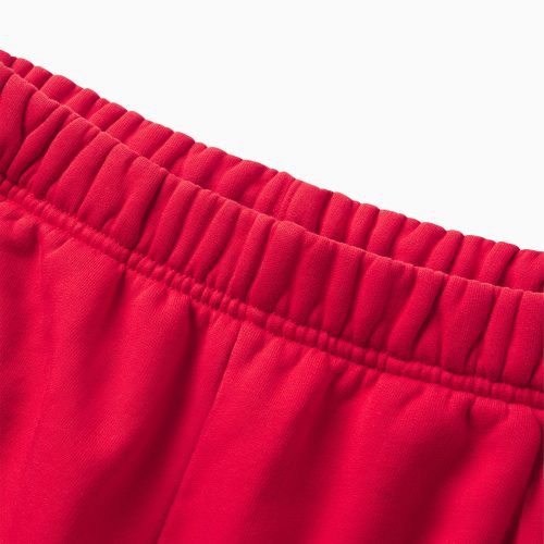 FLEECE STRAIGHT LEG SWEATPANT RED D1