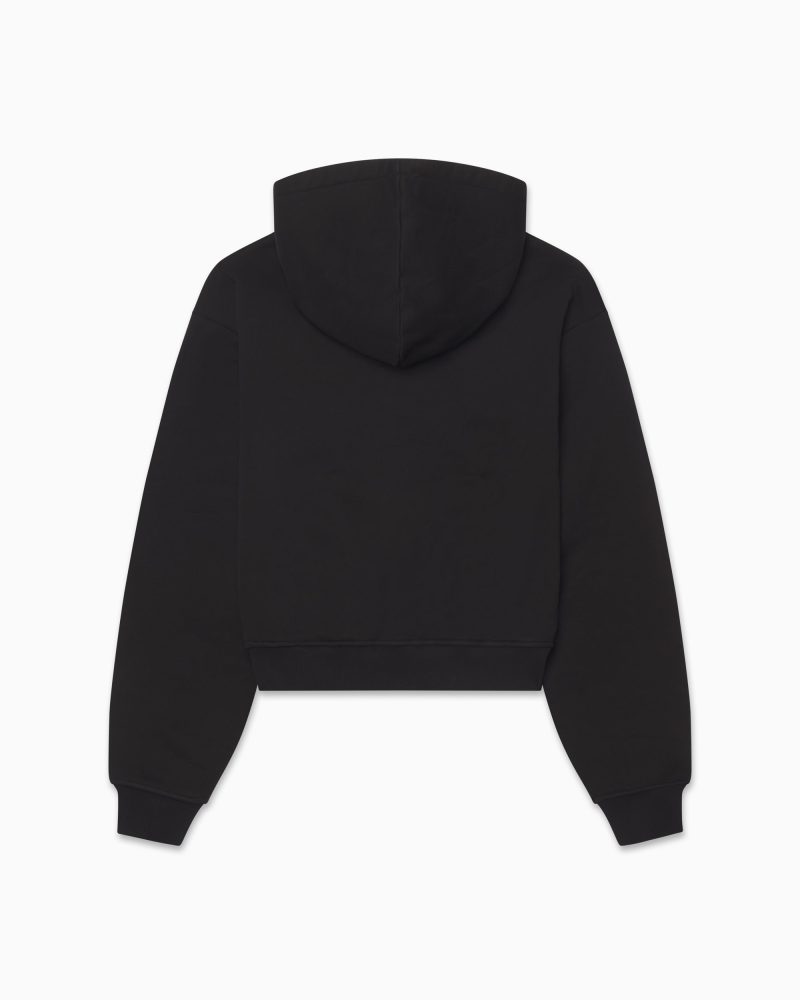 FLEECE ZIP HOODIE BLACK B