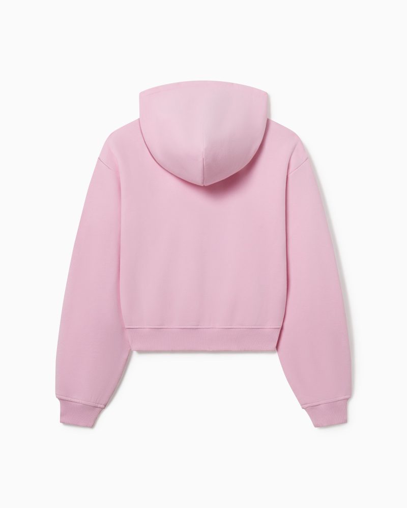 FLEECE ZIP HOODIE PINK B