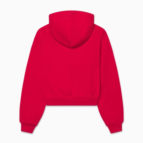 FLEECE ZIP HOODIE RED B