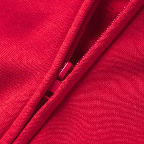 FLEECE ZIP HOODIE RED D