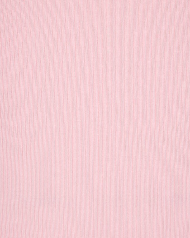 LONGSLEEVERIBBEDTEE PINK DET