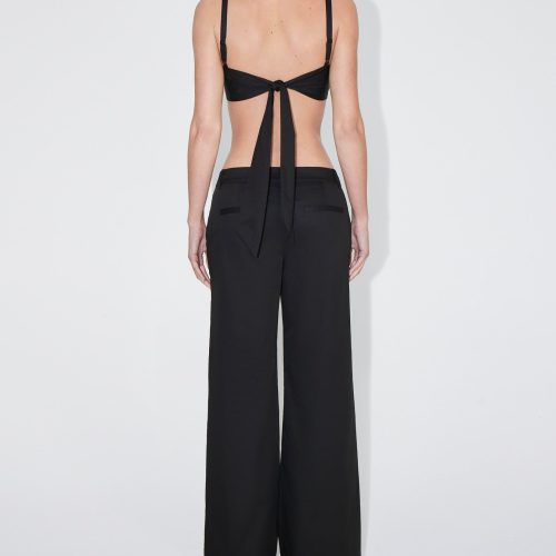 MADISON POPLIN LOW RISE TROUSER BLACK POPLIN BRALETTE BLACK 0020