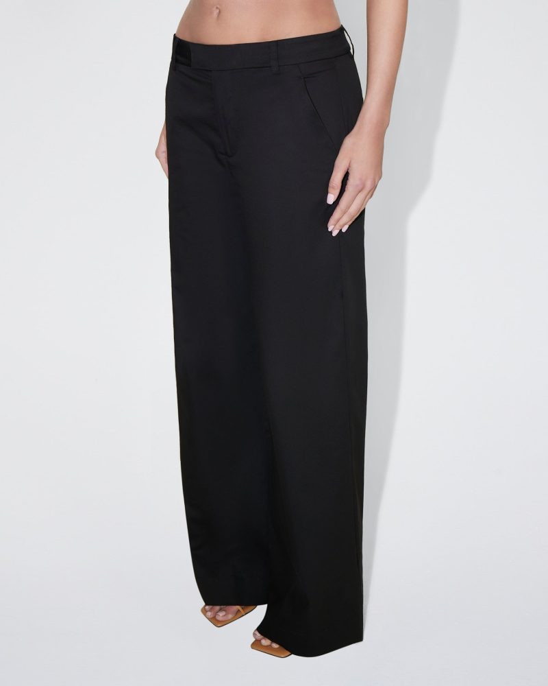 MADISON POPLIN LOW RISE TROUSER BLACK POPLIN BRALETTE BLACK 0031