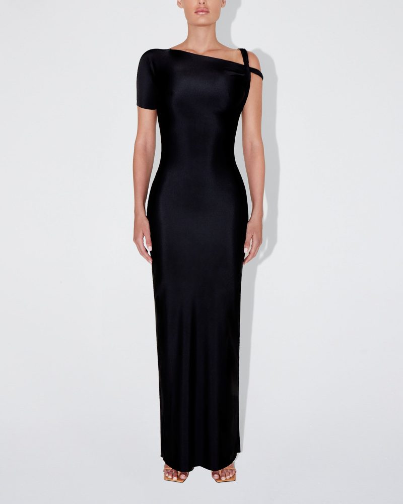 MADISON SLEEK TWIST MAXI DRESS BLACK SLEEK 0008 2e3e5dc1 42ab 4a47 8669 8cd64e124440