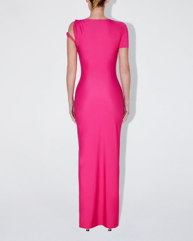 MADISON SLEEK TWIST MAXI DRESS FUCHSIA SLEEK 0014