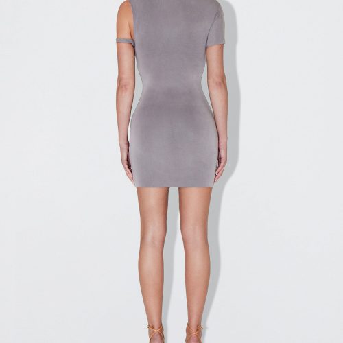 MADISON SUEDED TWIST MINI DRESS STEEL GREY SUEDED 0015 2b89f375 c5f0 40a9 8b5e 9a8889828260