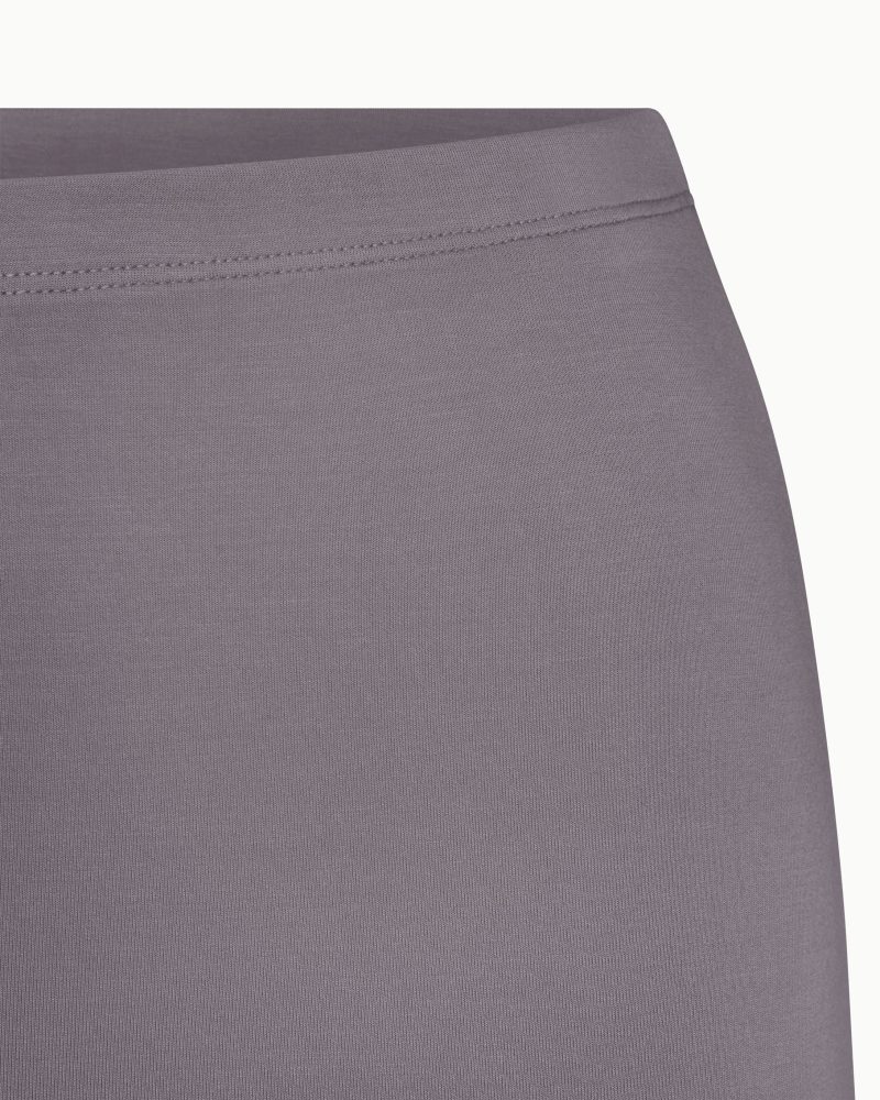 MINI SKIRT SUEDE GREY DET