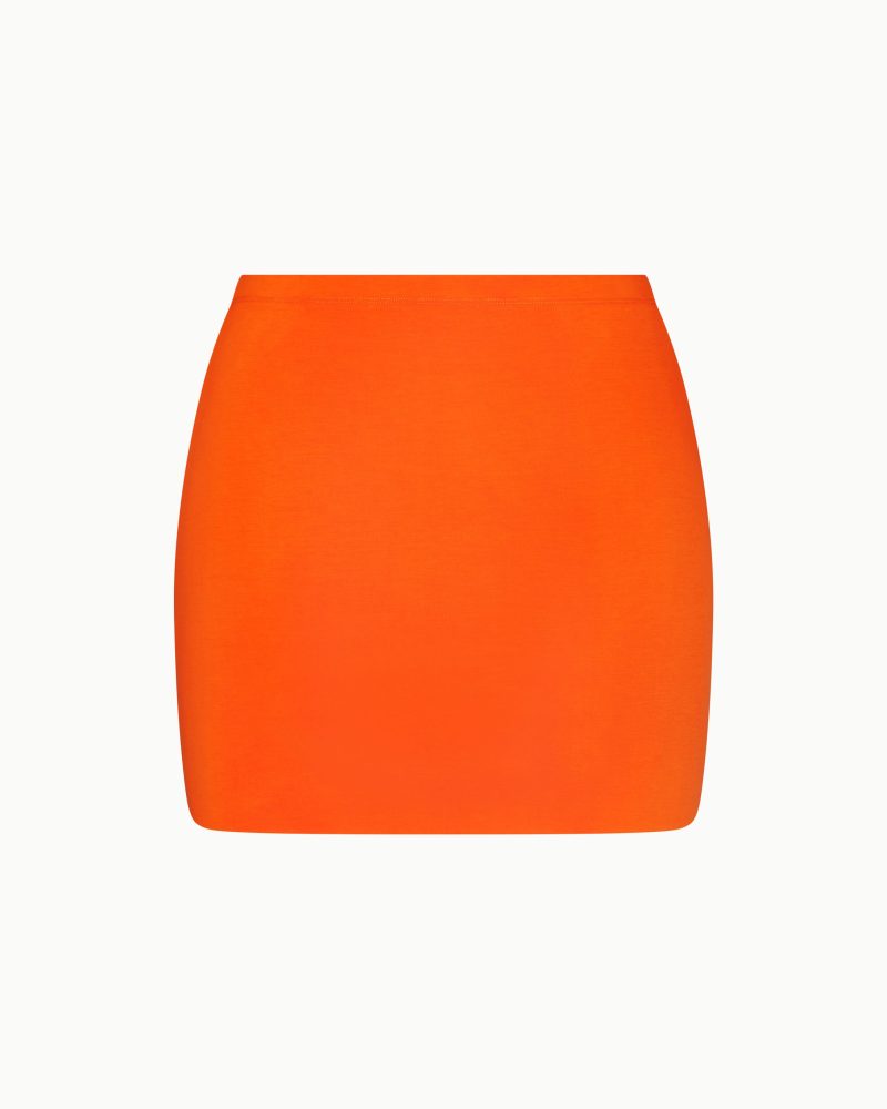 MINI SKIRT SUEDE PAPAYA B