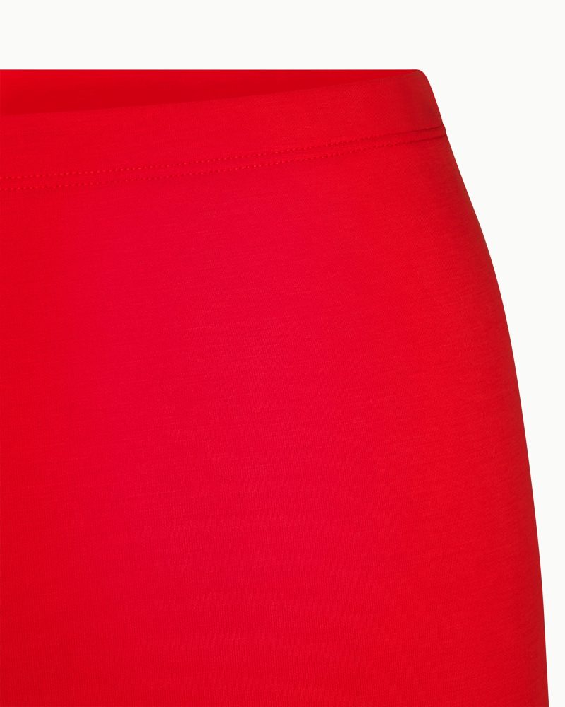 MINI SKIRT SUEDE TOMATO DET