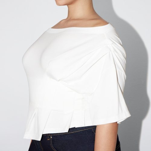 NATALIA LOW RISE DARK OFF THE SHOULDER PLEATED 0029