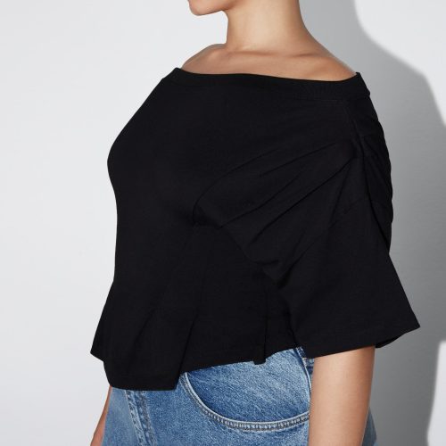 NATALIA LOW RISE LIGHT OFF THE SHOULDER PLEATED 0026