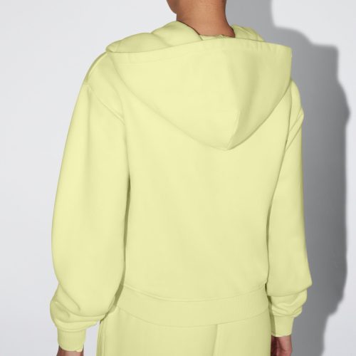 NATALIE JOGGER ECRU ZIP HOODIE LIMONCELLO 0004