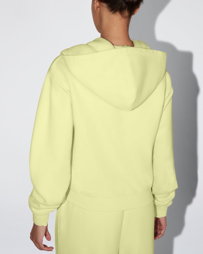 NATALIE JOGGER ECRU ZIP HOODIE LIMONCELLO 0004