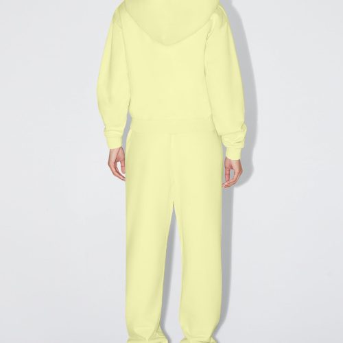 NATALIE JOGGER ECRU ZIP HOODIE LIMONCELLO 0008