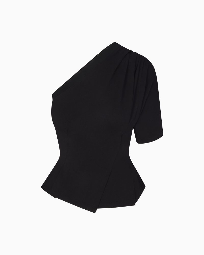 ONESHOULDERTAILORED BLACK