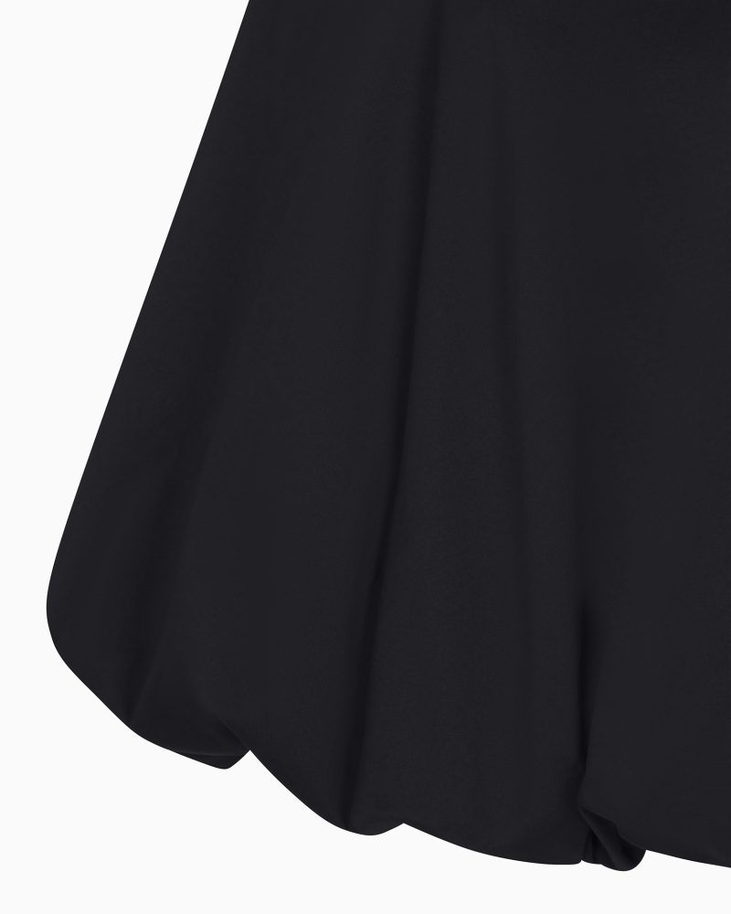 POPLIN BUBBLE MINI DRESS POPLIN BLACK D