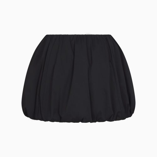 POPLIN BUBBLE MINI SKIRT POPLIN BLACK B