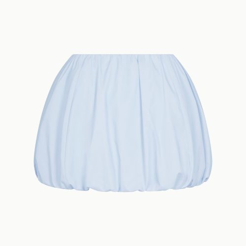 POPLIN BUBBLE MINI SKIRT POPLIN ICE BLUE B