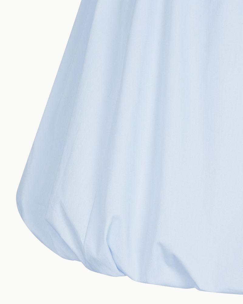 POPLIN BUBBLE MINI SKIRT POPLIN ICE BLUE D