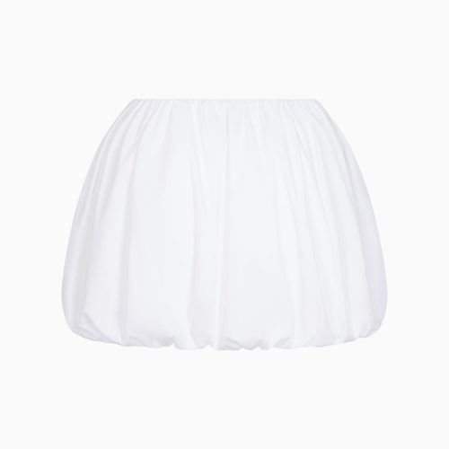 POPLIN BUBBLE MINI SKIRT POPLIN WHITE B