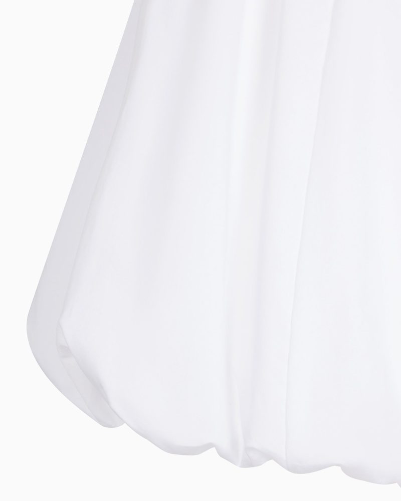 POPLIN BUBBLE MINI SKIRT POPLIN WHITE D