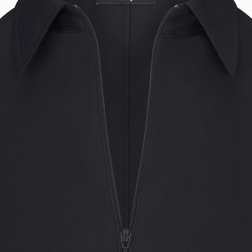 POPLIN COLLARED ZIP SHIRT POPLIN BLACK F DET