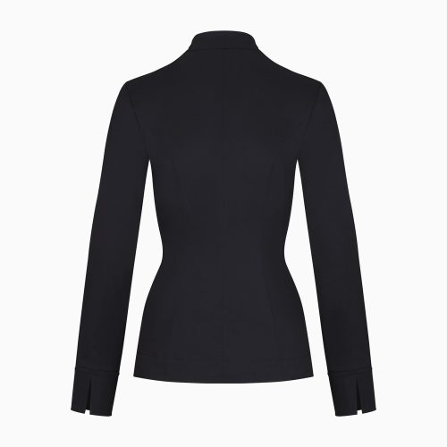 POPLIN LONG ZIP SHIRT POPLIN BLACK B