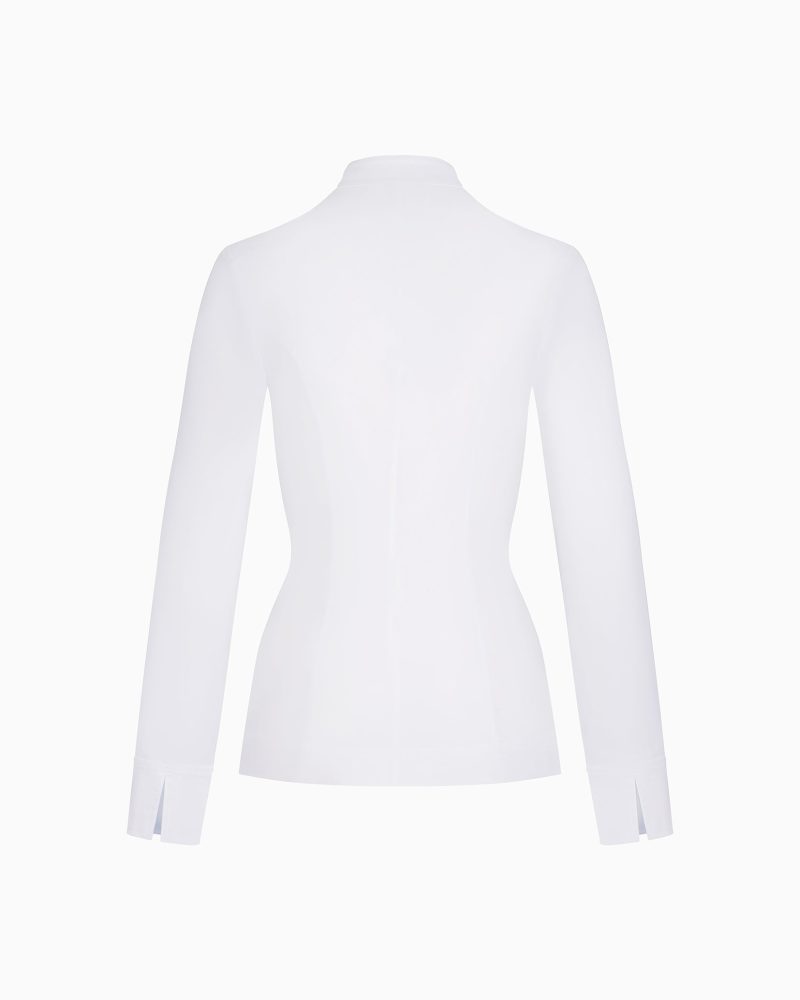 POPLIN LONG ZIP SHIRT POPLIN WHITE B