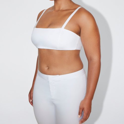 SOPHIA POPLIN LOW RISE CAPRI WHITE POPLIN BRALETTE WHITE 0033