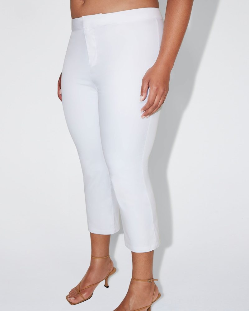 SOPHIA POPLIN LOW RISE CAPRI WHITE POPLIN BRALETTE WHITE 0037